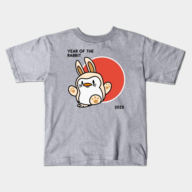 Hippity Hop! The Year of the Rabbit! Kids T-Shirt by EatSleepMeep